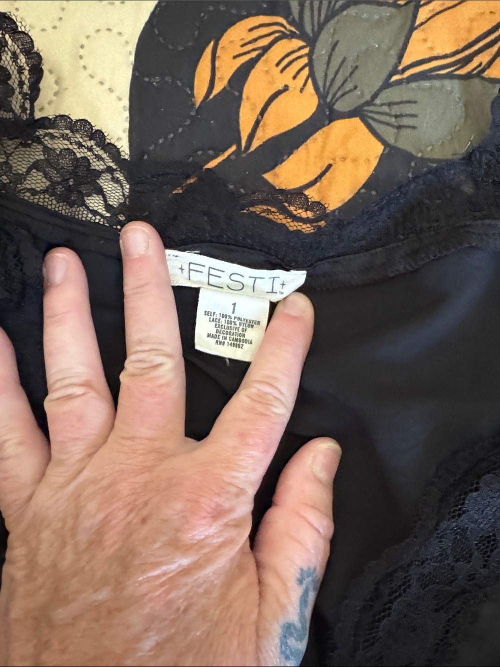 Torrid Black Lace-Trim Peplum Blouse - Picture 4 of 4